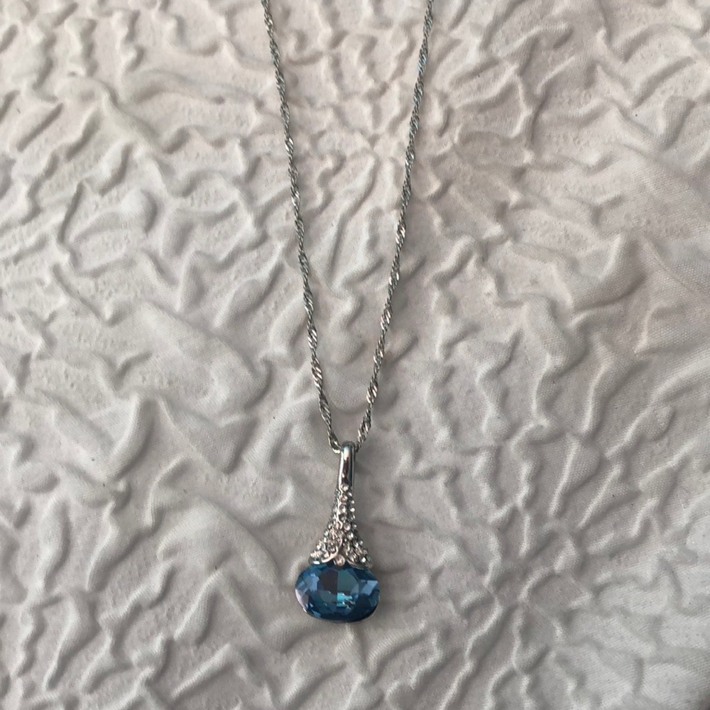 Costume Jewelry Blue Necklace